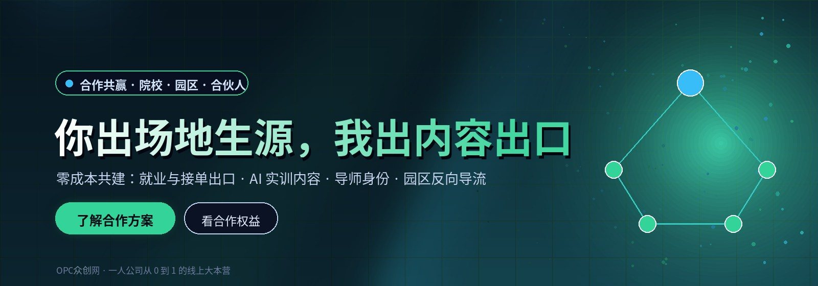 合作共赢：院校、园区与合伙人零成本共建
